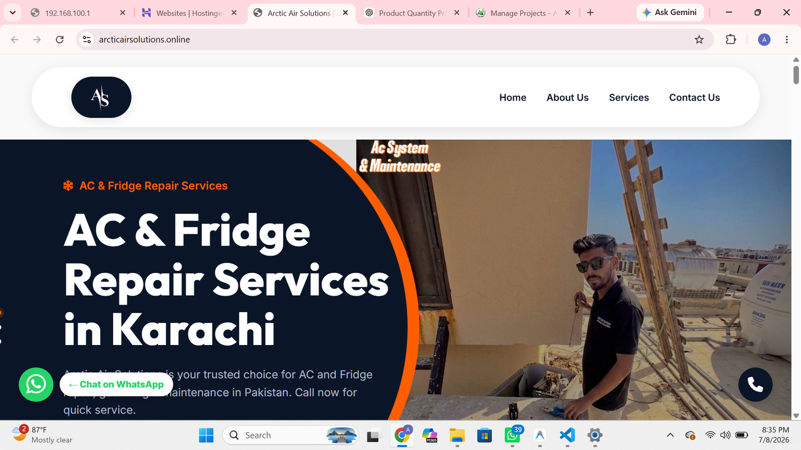 Ac Repair Website 